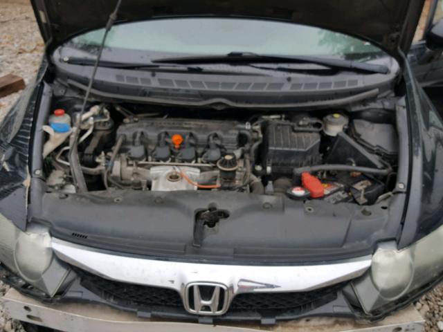 1HGFA16969L028000 - 2009 HONDA CIVIC EXL BLACK photo 7