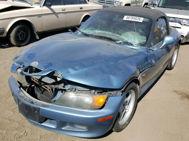 4USCH7324TLB75203 - 1996 BMW Z3 1.9 BLUE photo 2