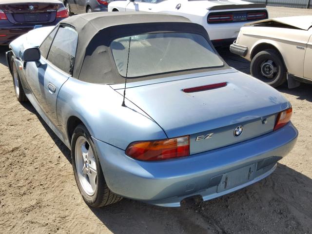 4USCH7324TLB75203 - 1996 BMW Z3 1.9 BLUE photo 3