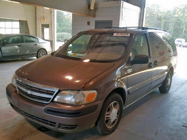 1GNDX03E21D232315 - 2001 CHEVROLET VENTURE BROWN photo 2