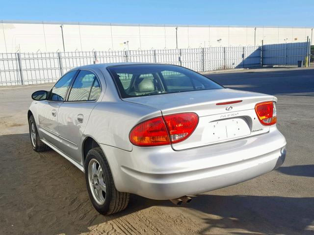 1G3NF52E22C222843 - 2002 OLDSMOBILE ALERO GLS SILVER photo 3