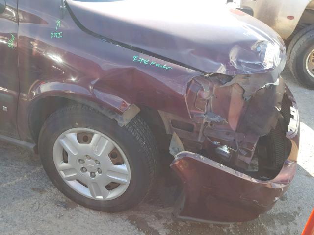 1GNDU23W57D182418 - 2007 CHEVROLET UPLANDER L 勃艮第红 照片 10