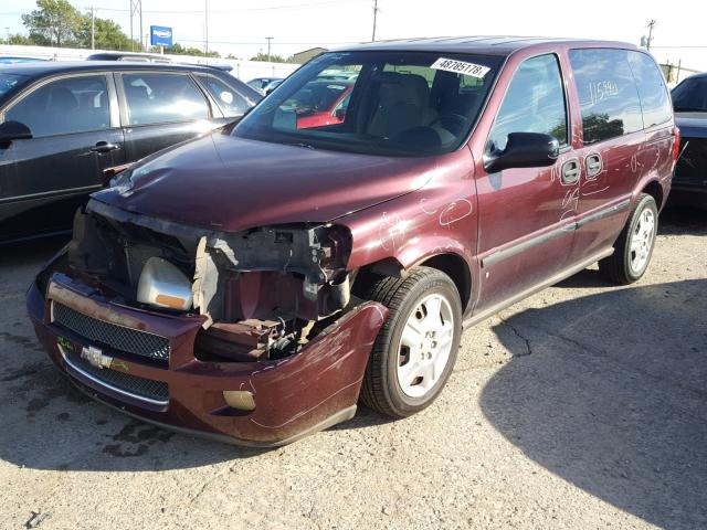 1GNDU23W57D182418 - 2007 CHEVROLET UPLANDER L 勃艮第红 照片 2