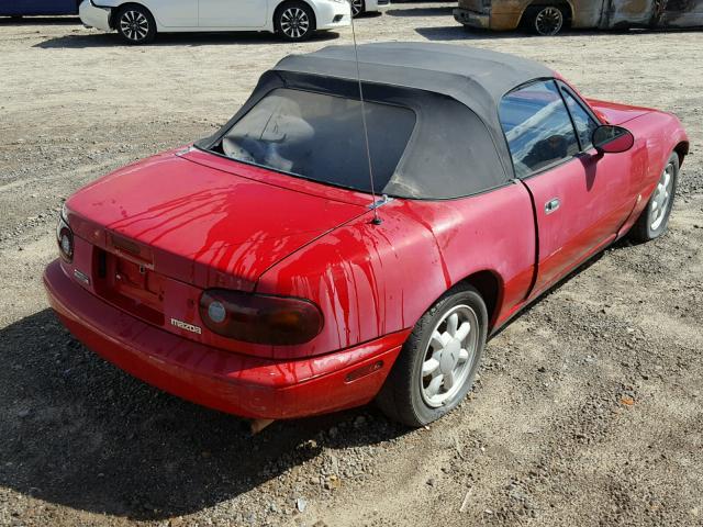 JM1NA351XL0145847 - 1990 MAZDA MX-5 MIATA RED photo 4