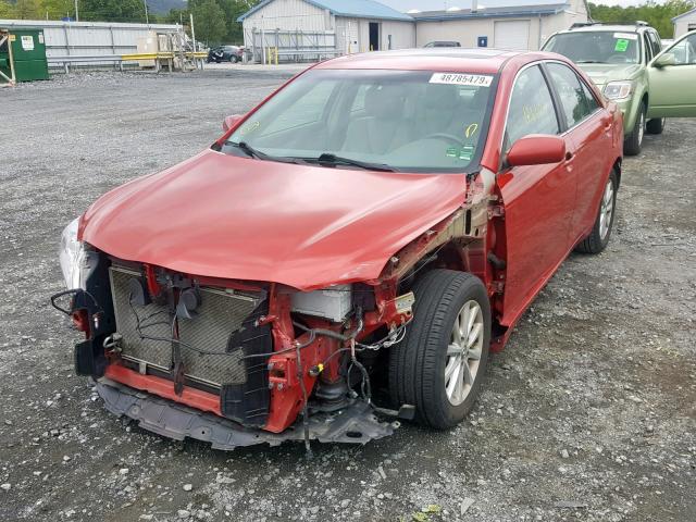 4T4BF3EK2BR153592 - 2011 TOYOTA CAMRY BASE RED photo 2