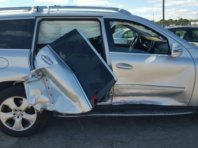 4JGBF7BE4BA750793 - 2011 MERCEDES-BENZ GL 450 4MA SILVER photo 9