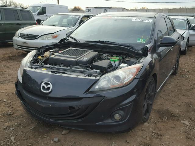 JM1BL1H40A1274985 - 2010 MAZDA SPEED 3 BLACK photo 2