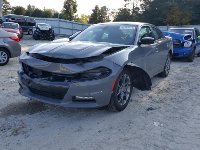 2C3CDXJG4HH538167 - 2017 DODGE CHARGER SX GRAY photo 2