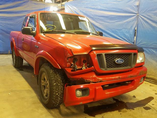 1FTYR15E65PA55554 - 2005 FORD RANGER SUP RED photo 1