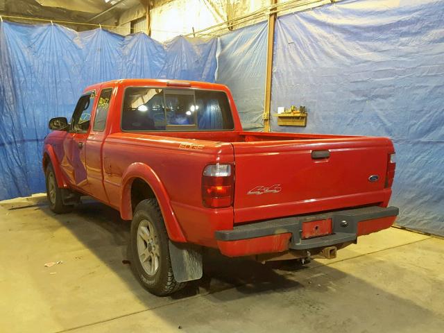 1FTYR15E65PA55554 - 2005 FORD RANGER SUP RED photo 3