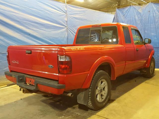 1FTYR15E65PA55554 - 2005 FORD RANGER SUP RED photo 4