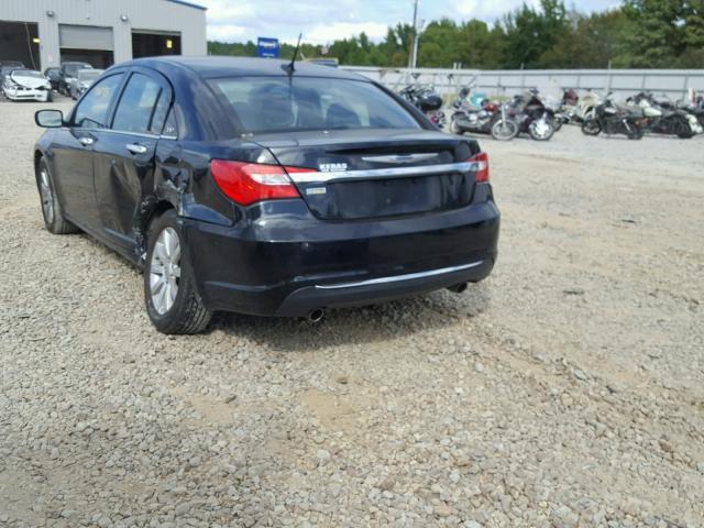 1C3CCBCG4DN559735 - 2013 CHRYSLER 200 LIMITE BLACK photo 3