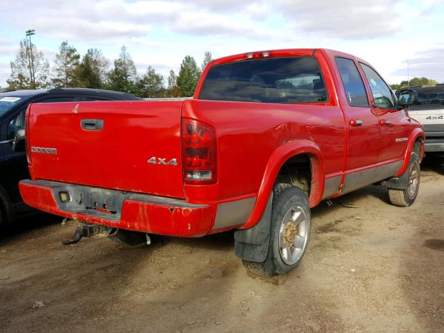 1D7KU28D43J569678 - 2003 DODGE RAM 2500 S RED photo 4