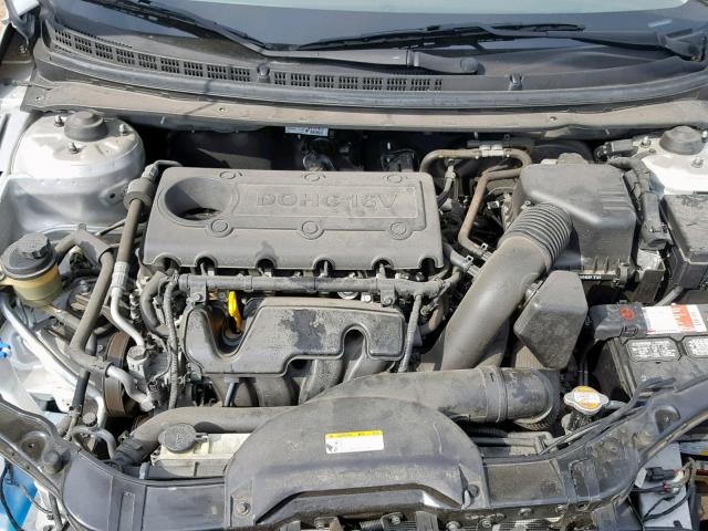 KNAFU4A28C5482744 - 2012 KIA FORTE EX SILVER photo 7