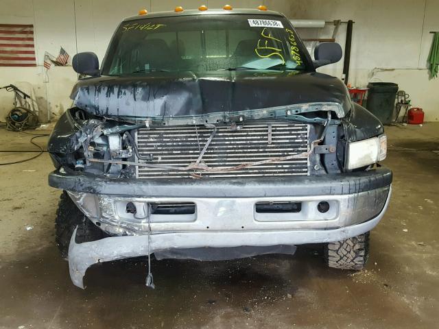 1B7MF337X1J535570 - 2001 DODGE RAM 3500 GRAY photo 7