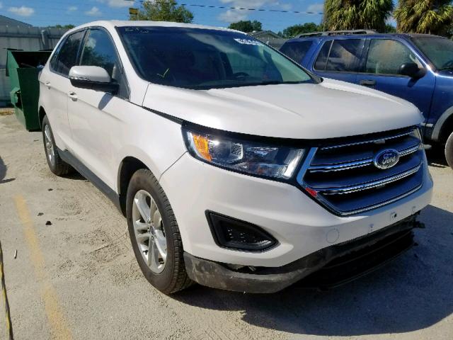 2FMPK3J93HBB71600 - 2017 FORD EDGE SEL WHITE photo 1