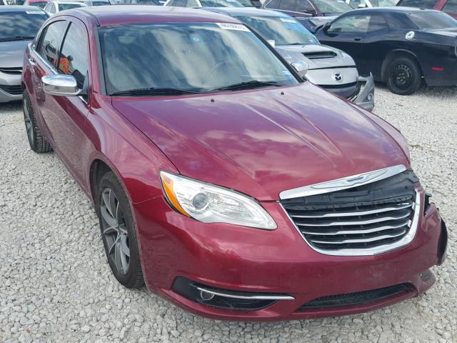 1C3CCBCG3CN221578 - 2012 CHRYSLER 200 LIMITE BURGUNDY photo 1