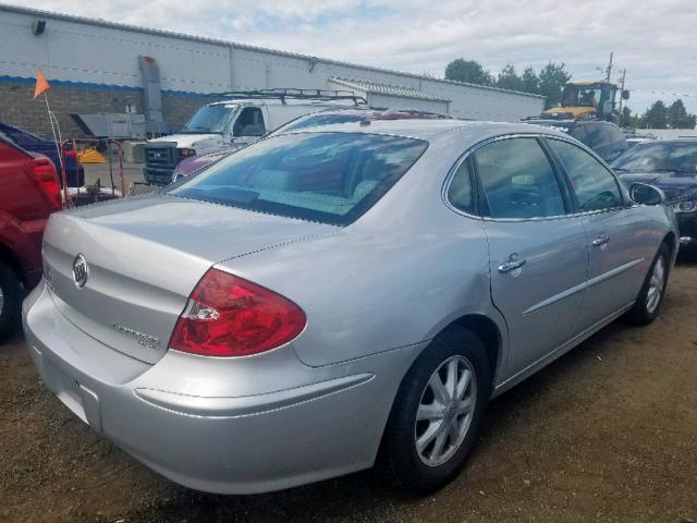 2G4WD532051266974 - 2005 BUICK LACROSSE C SILVER photo 4