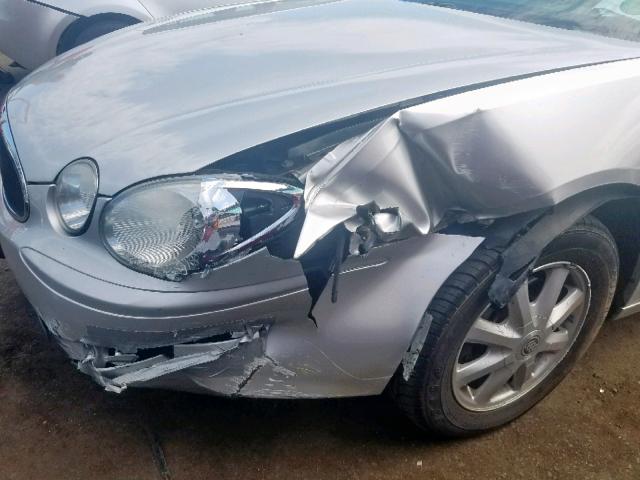 2G4WD532051266974 - 2005 BUICK LACROSSE C SILVER photo 9