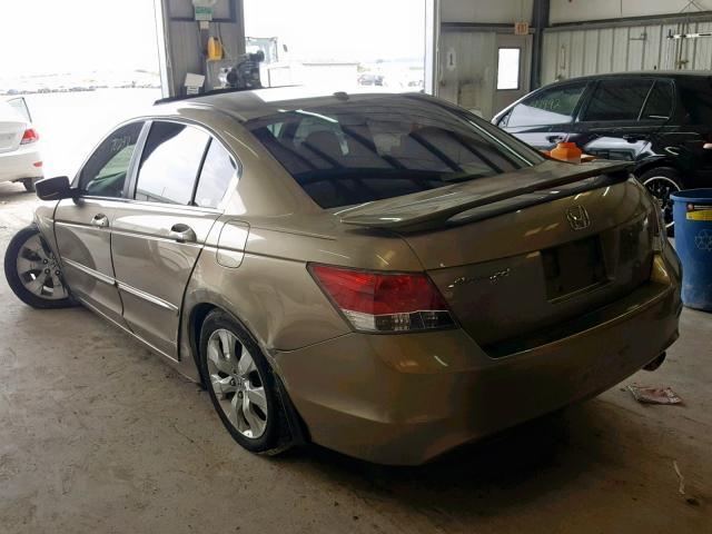 JHMCP26868C070547 - 2008 HONDA ACCORD EXL GOLD photo 3