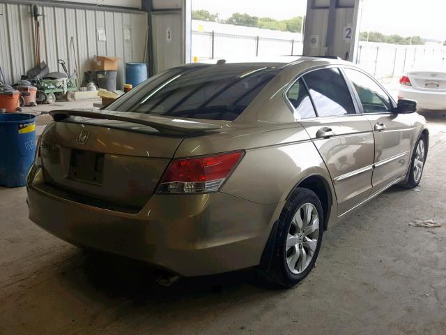 JHMCP26868C070547 - 2008 HONDA ACCORD EXL GOLD photo 4