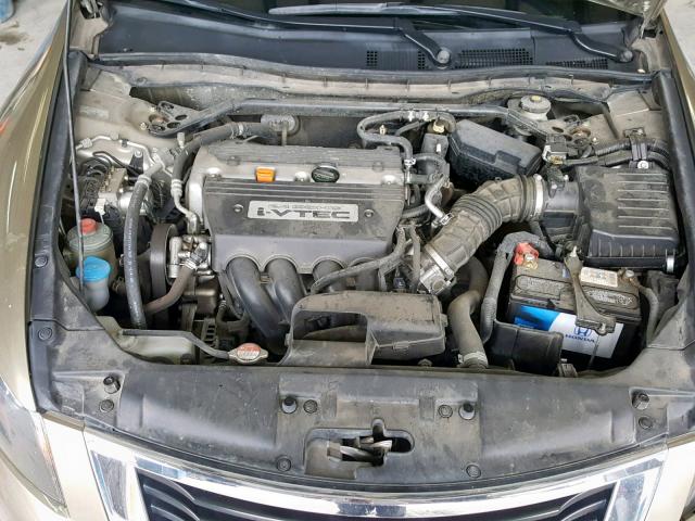 JHMCP26868C070547 - 2008 HONDA ACCORD EXL GOLD photo 7