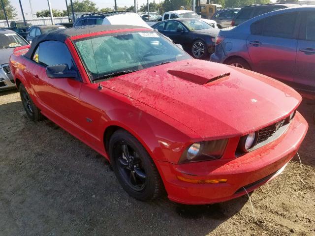 1ZVFT85H475236594 - 2007 FORD MUSTANG GT RED photo 1