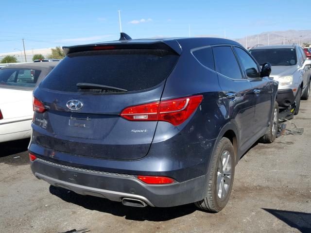 5XYZT3LB8GG317848 - 2016 HYUNDAI SANTA FE S BLUE photo 4