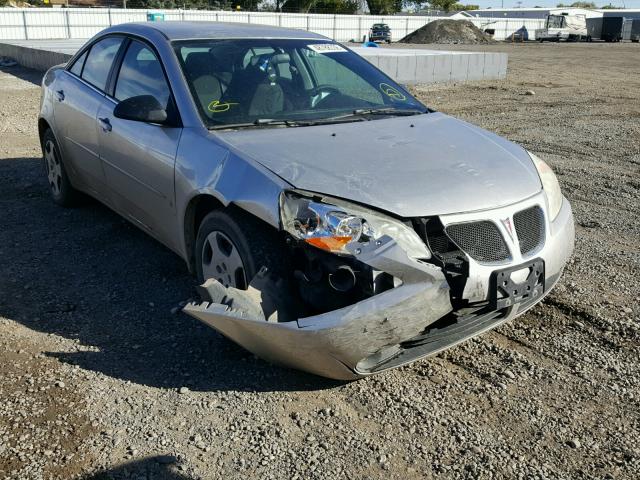 1G2ZF58B674201532 - 2007 PONTIAC G6 VALUE L SILVER photo 1