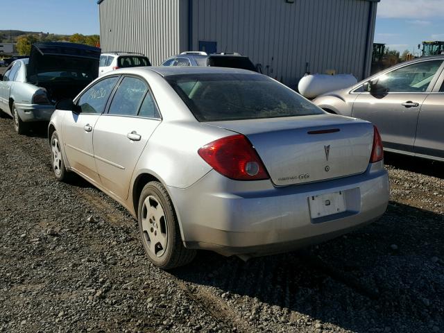 1G2ZF58B674201532 - 2007 PONTIAC G6 VALUE L SILVER photo 3