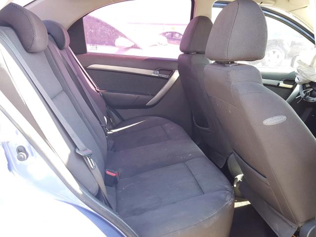 KL1TD56E99B330956 - 2009 CHEVROLET AVEO LS BLUE photo 6
