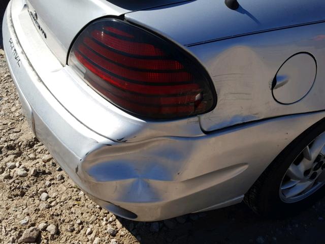 1G2NF52EX3C213765 - 2003 PONTIAC GRAND AM S SILVER photo 9