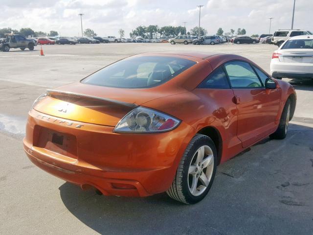 4A3AK24F99E024481 - 2009 MITSUBISHI ECLIPSE GS ORANGE photo 4