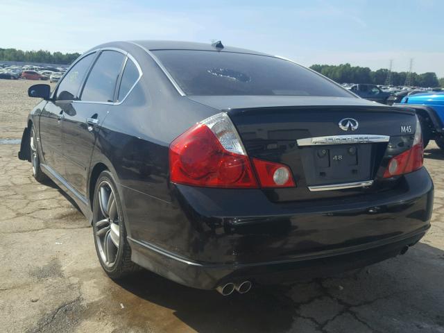 JNKBY01E16M205189 - 2006 INFINITI M45 BASE BLACK photo 3