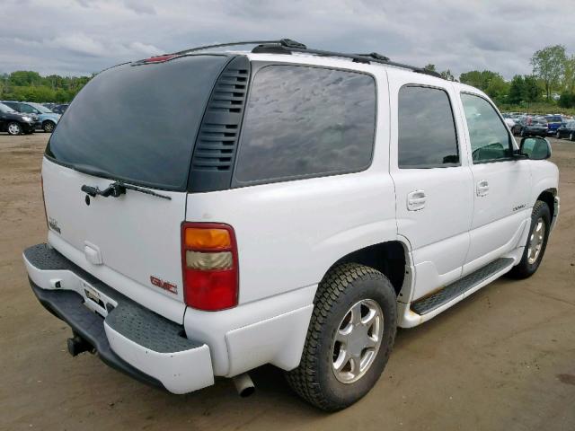 1GKEK63U43J340014 - 2003 GMC YUKON DENA WHITE photo 4