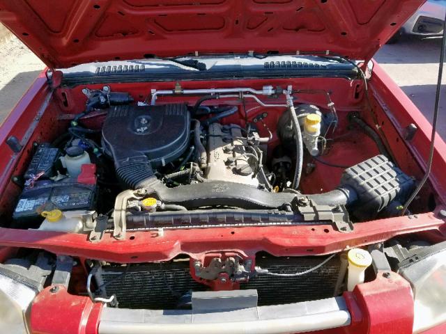 1N6DD21S61C393680 - 2001 NISSAN FRONTIER X RED photo 7