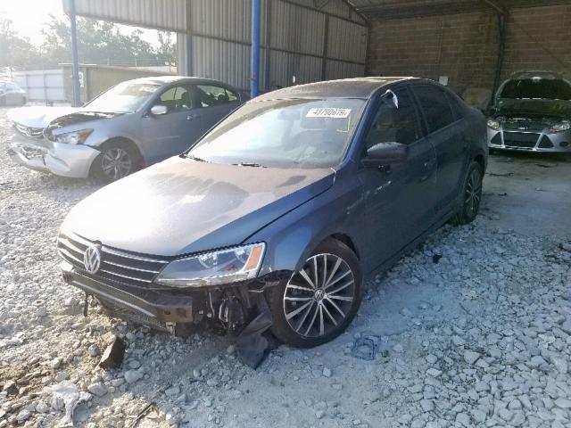 3VWD17AJ6GM327120 - 2016 VOLKSWAGEN JETTA SPOR GRAY photo 2