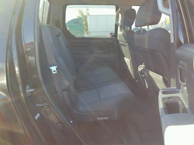 2HJYK16207H510085 - 2007 HONDA RIDGELINE BLACK photo 6