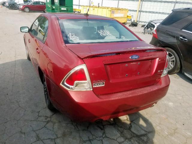 3FAHP07127R234864 - 2007 FORD FUSION SE MAROON photo 3