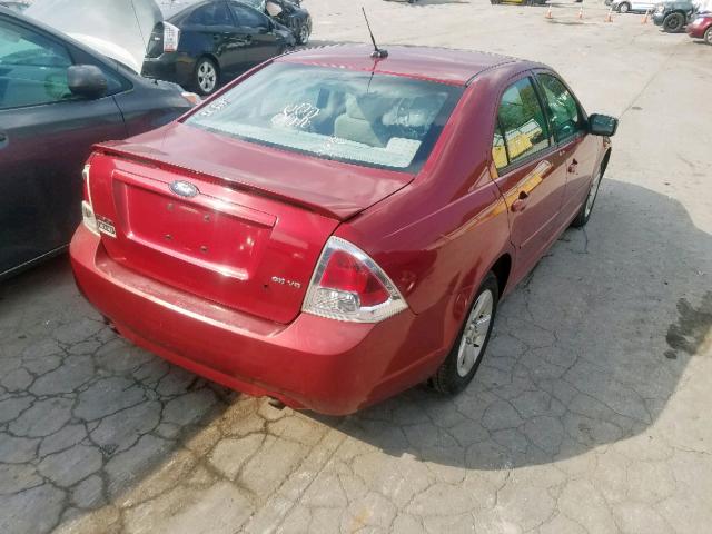 3FAHP07127R234864 - 2007 FORD FUSION SE MAROON photo 4