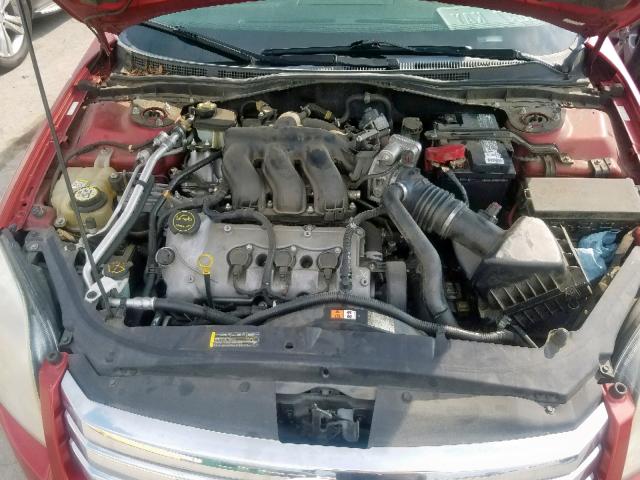 3FAHP07127R234864 - 2007 FORD FUSION SE MAROON photo 7