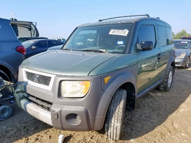 5J6YH285X3L034791 - 2003 HONDA ELEMENT EX GREEN photo 2