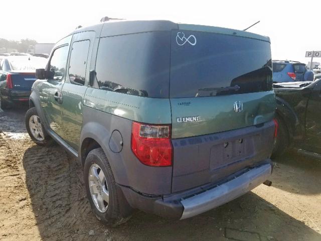 5J6YH285X3L034791 - 2003 HONDA ELEMENT EX GREEN photo 3