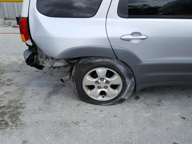 4F2CU09171KM36475 - 2001 MAZDA TRIBUTE LX SILVER photo 9