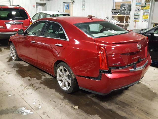 1G6AH5RX5D0158059 - 2013 CADILLAC ATS LUXURY RED photo 3