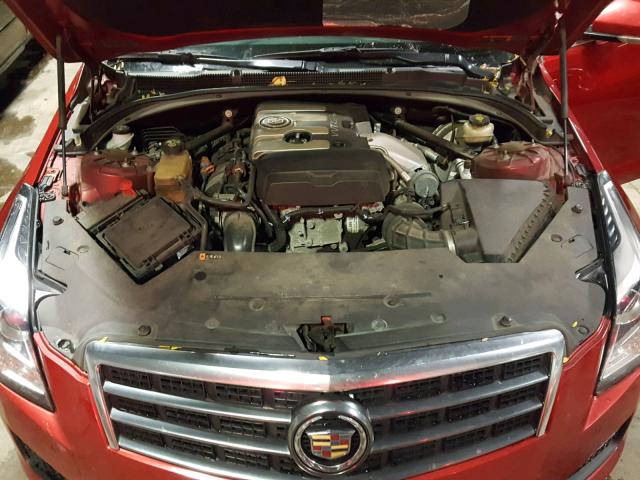 1G6AH5RX5D0158059 - 2013 CADILLAC ATS LUXURY RED photo 7