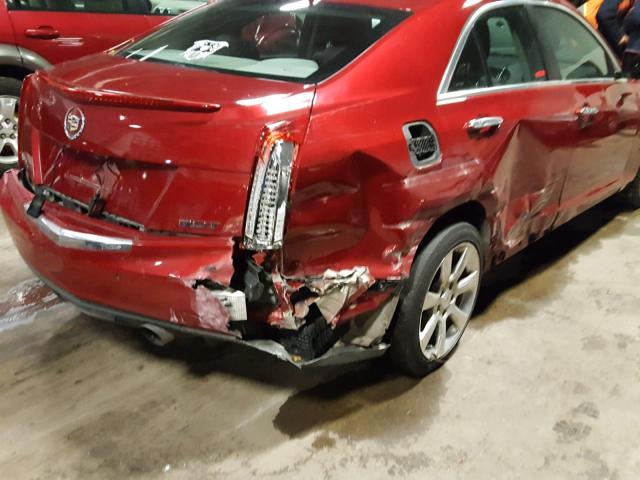 1G6AH5RX5D0158059 - 2013 CADILLAC ATS LUXURY RED photo 9