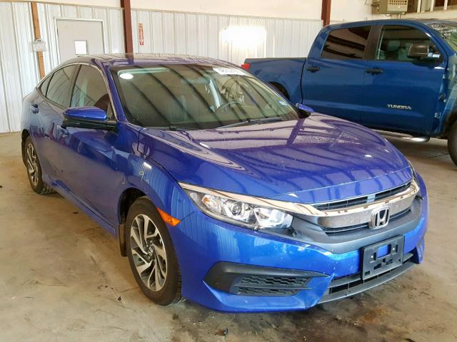 2HGFC2F79JH565637 - 2018 HONDA CIVIC EX BLUE photo 1