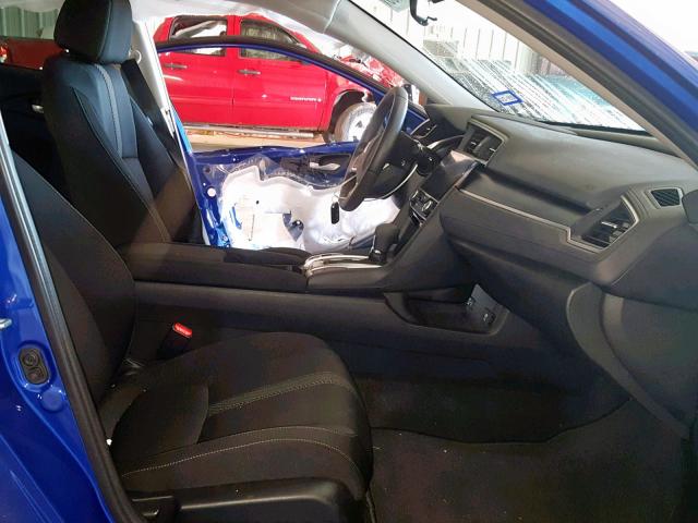 2HGFC2F79JH565637 - 2018 HONDA CIVIC EX BLUE photo 5