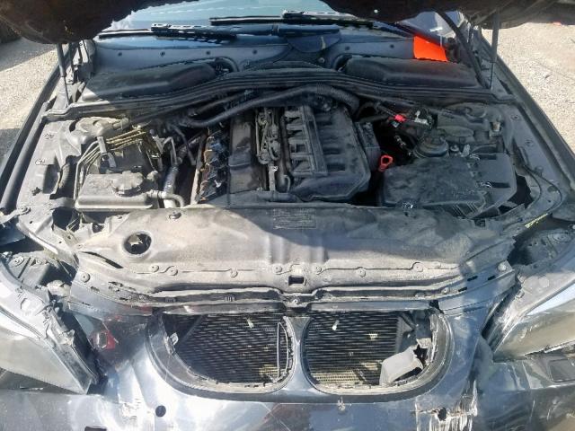 WBANA535X5B857247 - 2005 BMW 525 I BLACK photo 7